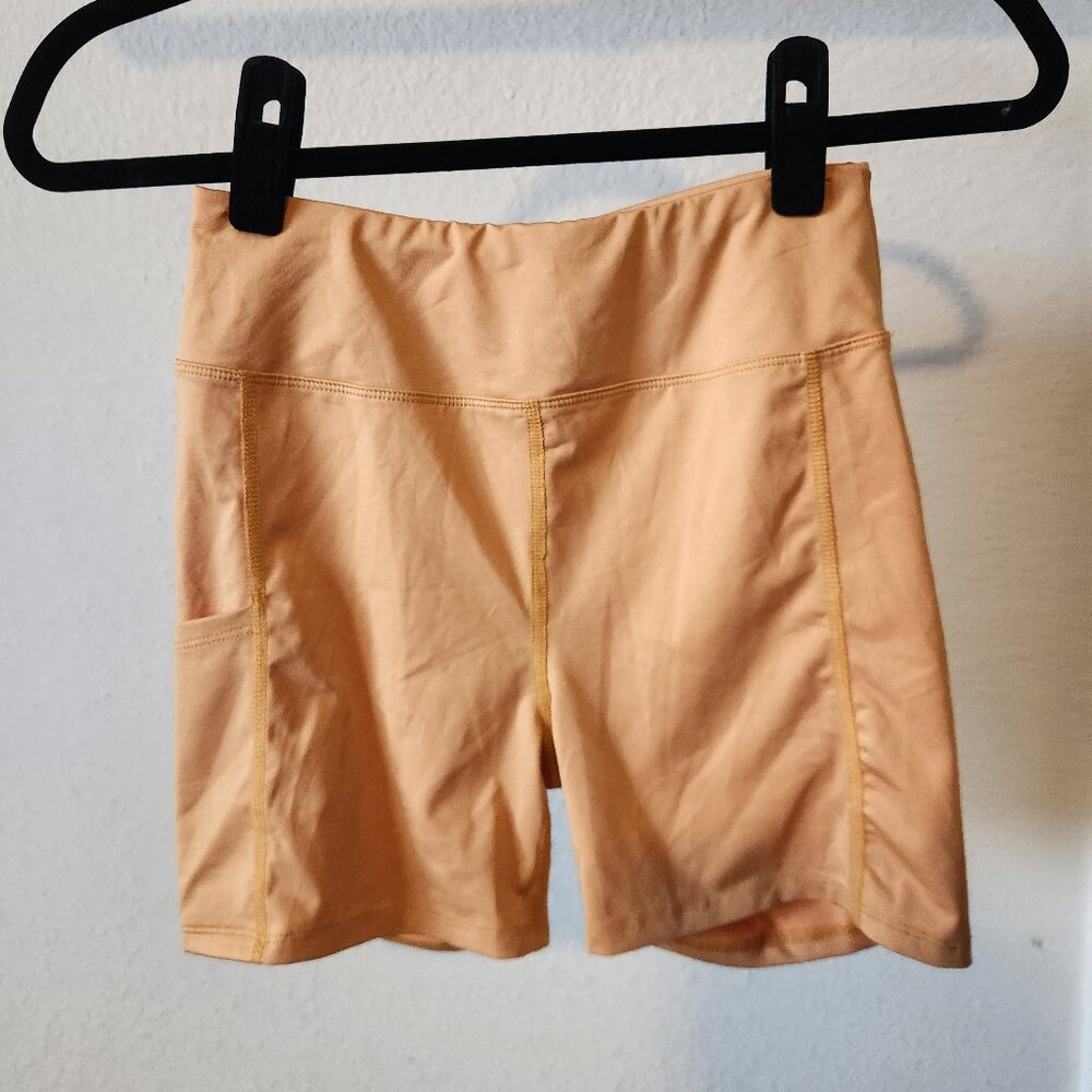 XS Laura Ashley Gold Athletic Shorts